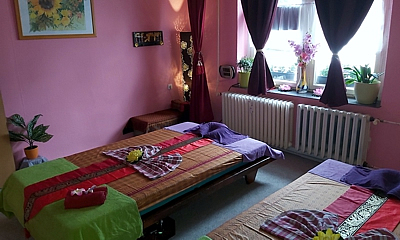 Behandlungsszene der Thaimassage